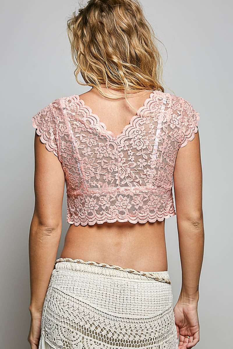 Lace V-Neck Top