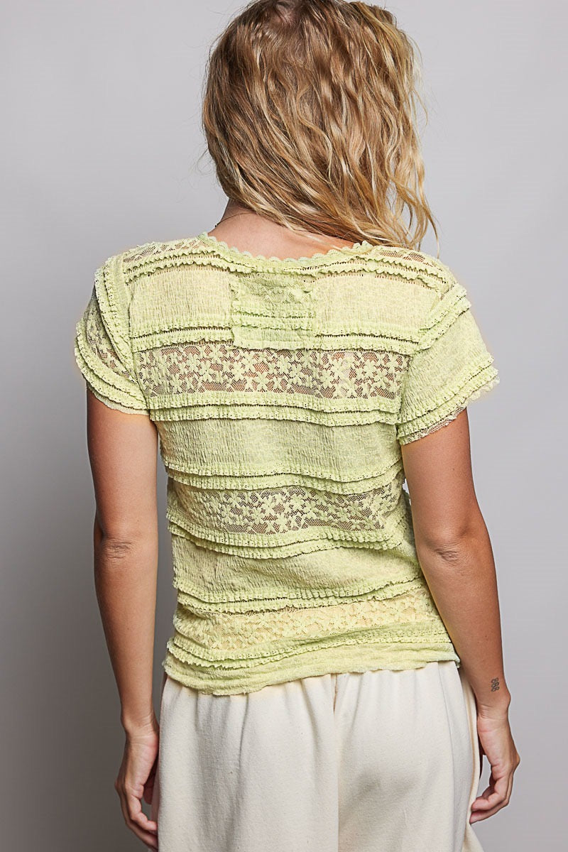 Lace V-Neck Top
