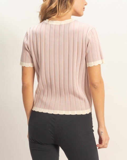 Sweater with Trim