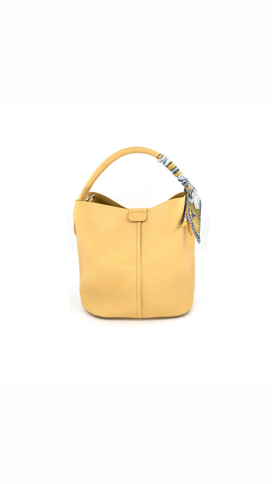 Small Yellow Bucket Bag