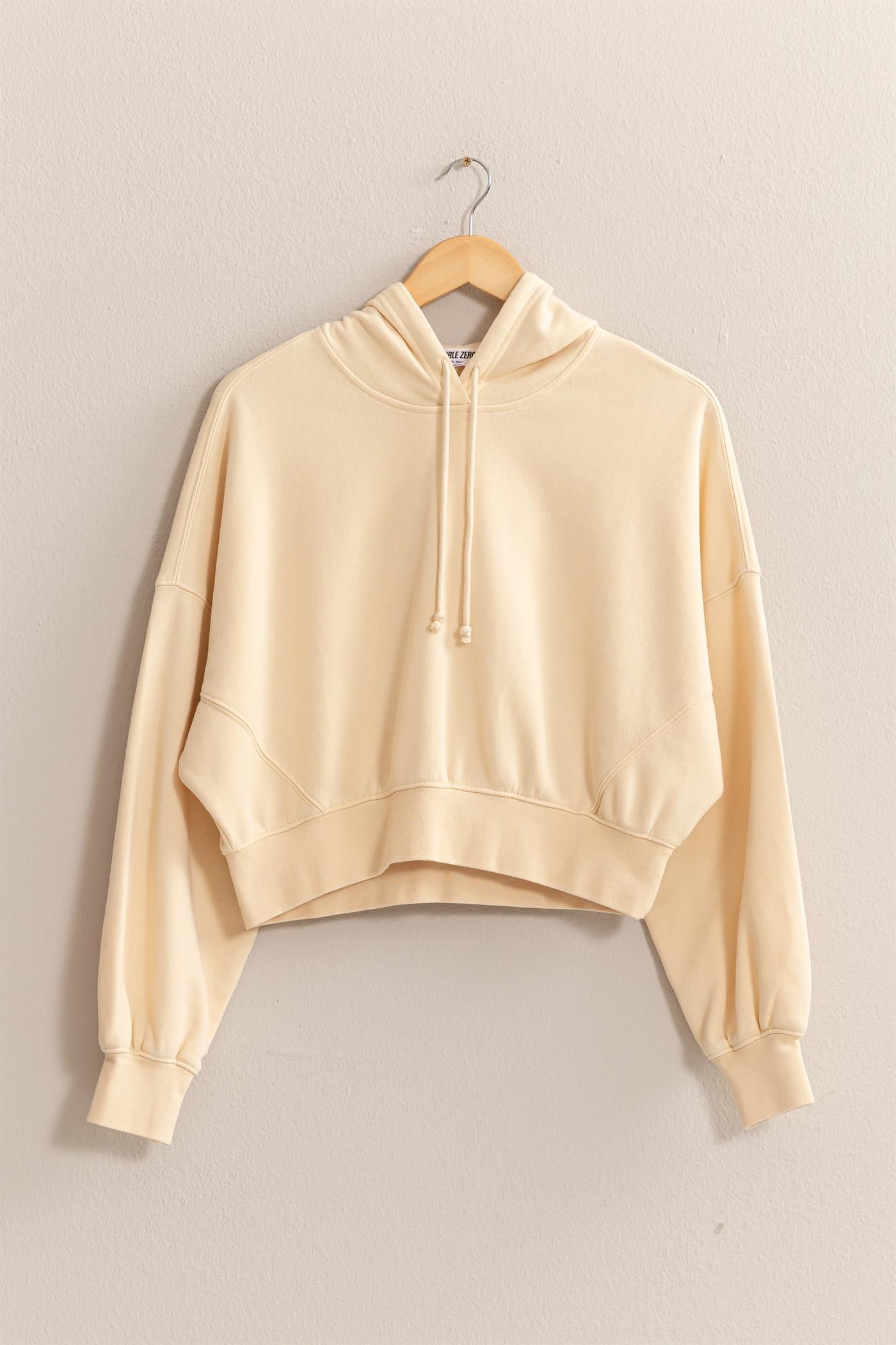 Alpaca Cropped Hoodie