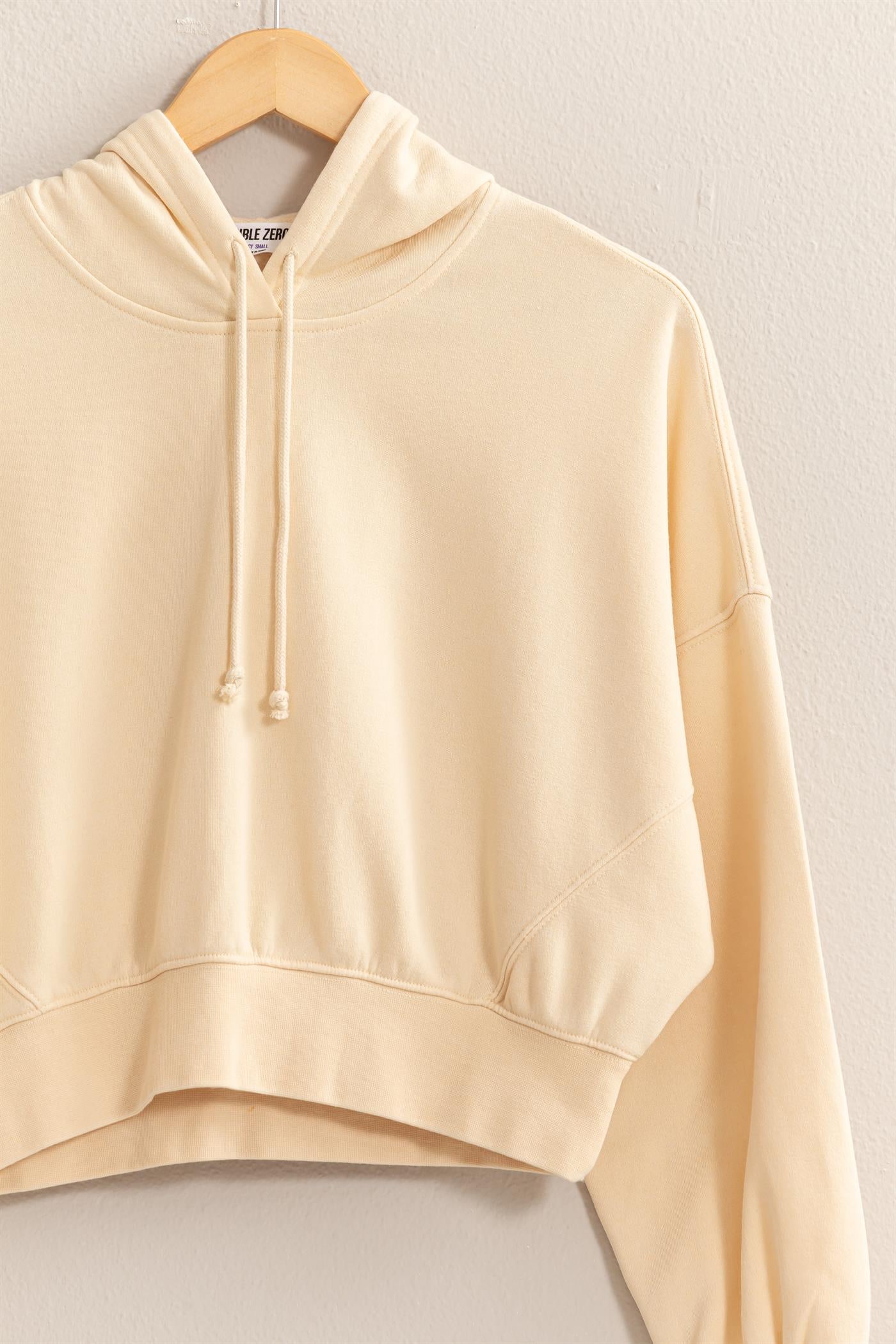 Alpaca Cropped Hoodie