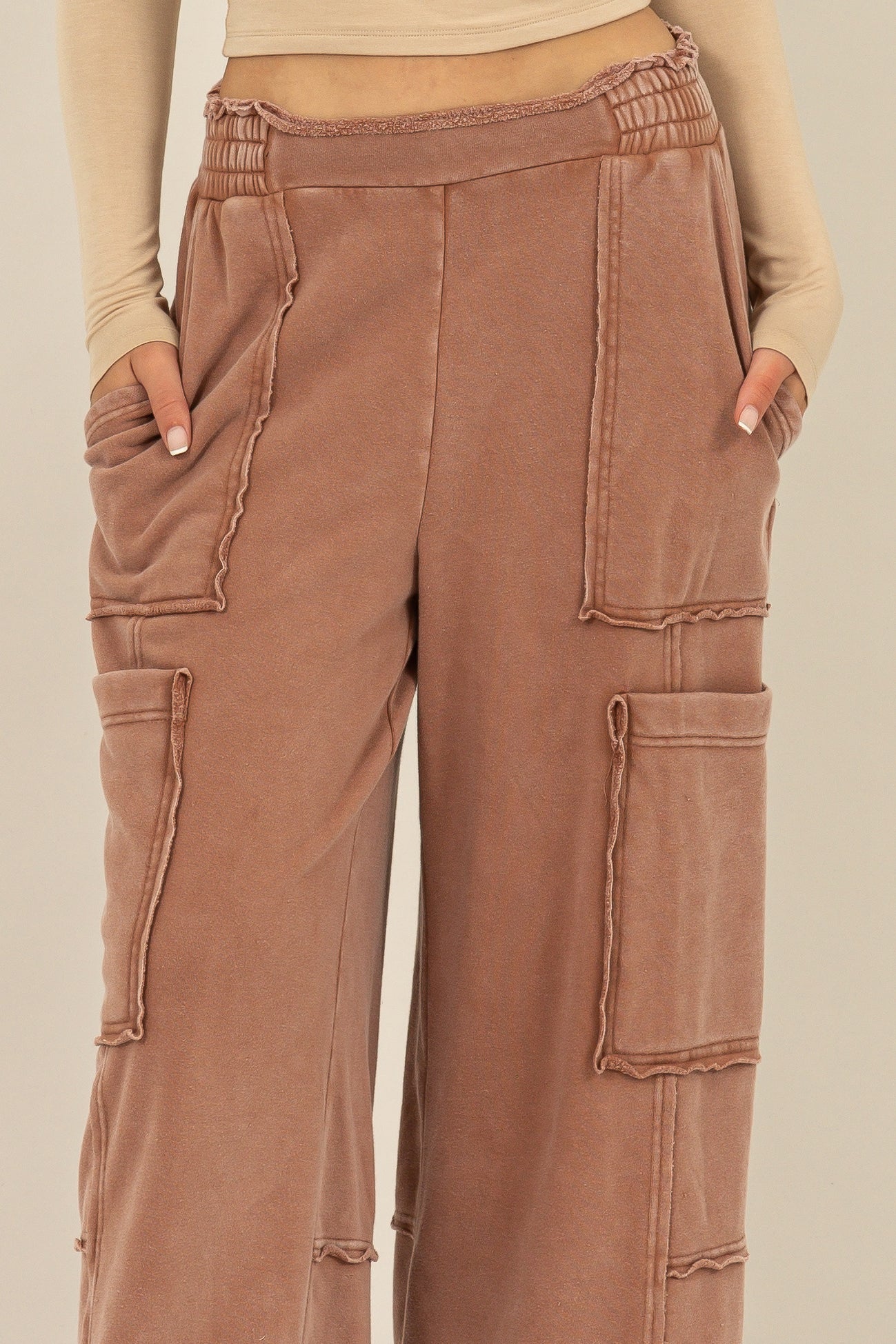 Chestnut Knit Joggers