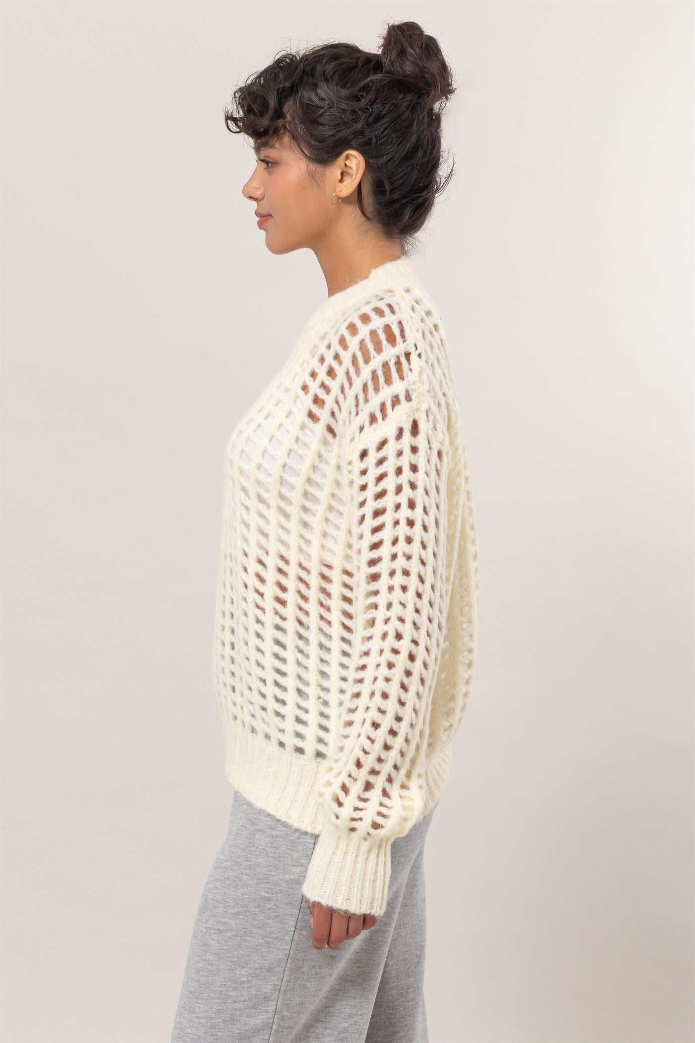 Open Knit Sweater