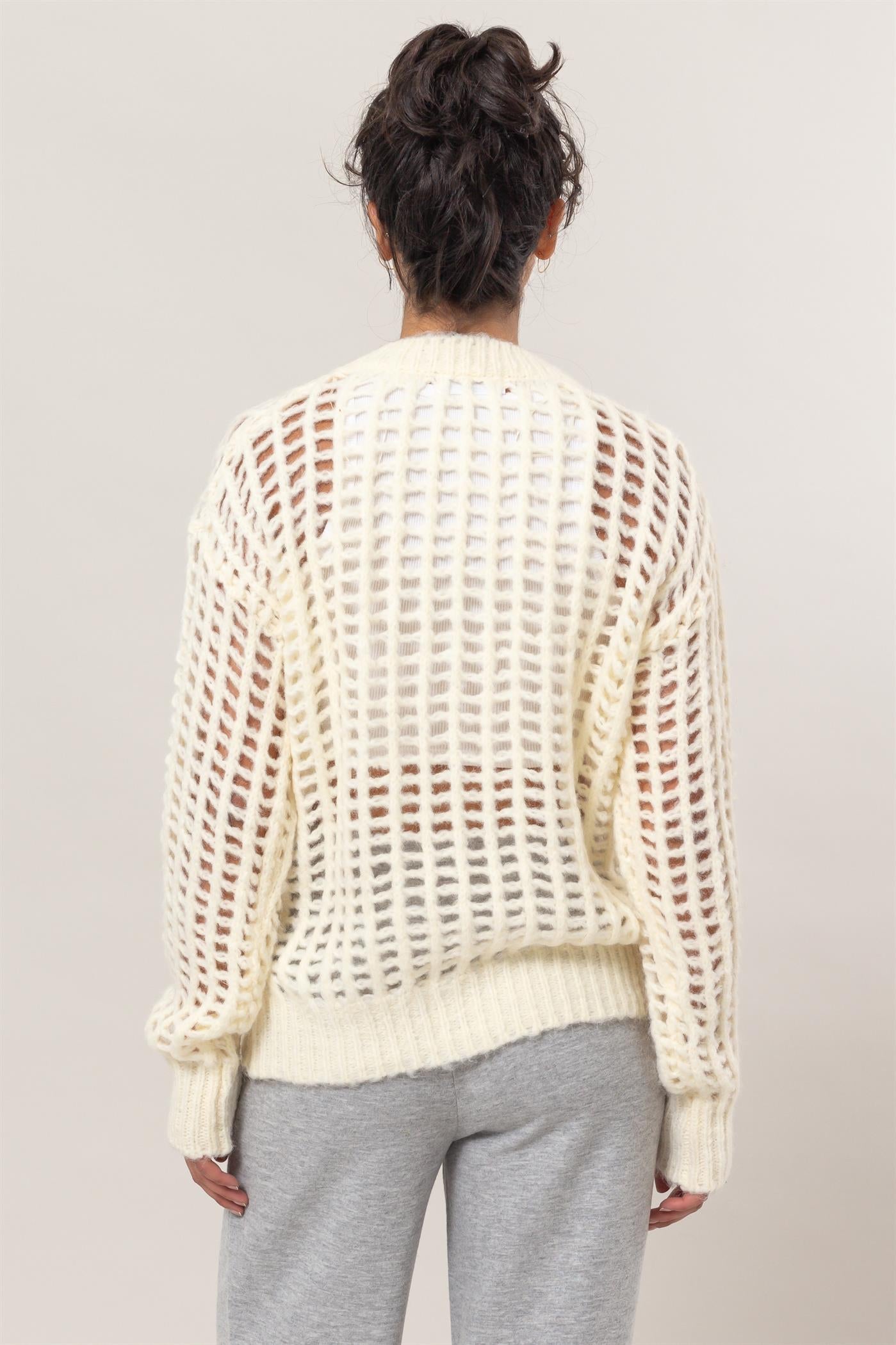 Open Knit Sweater