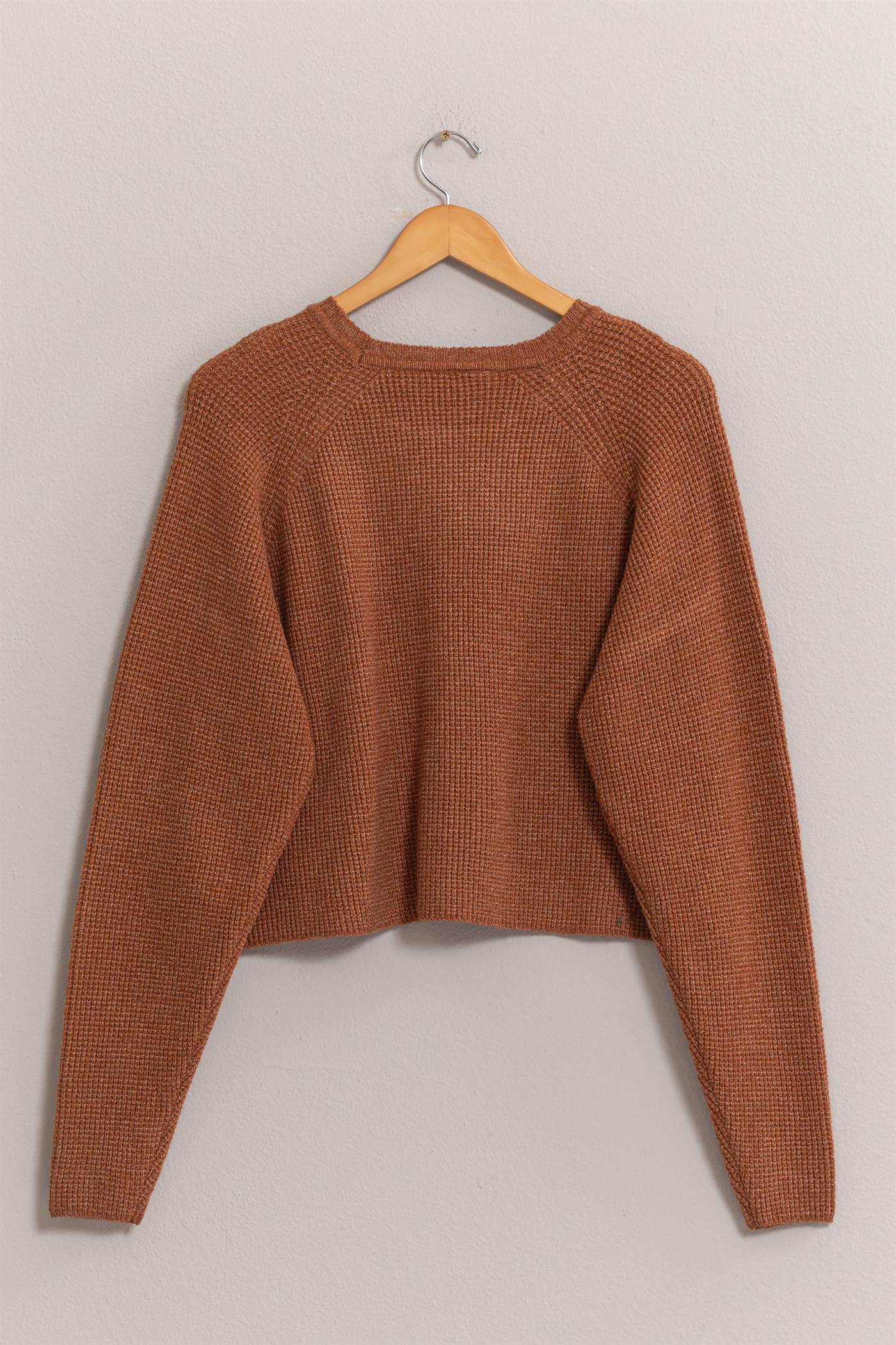 Chocolate Knit Top