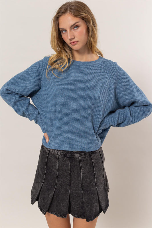 Blue Knit Sweater