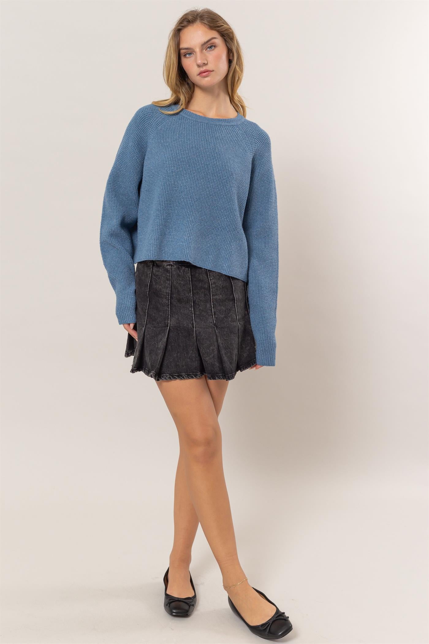 Blue Knit Sweater