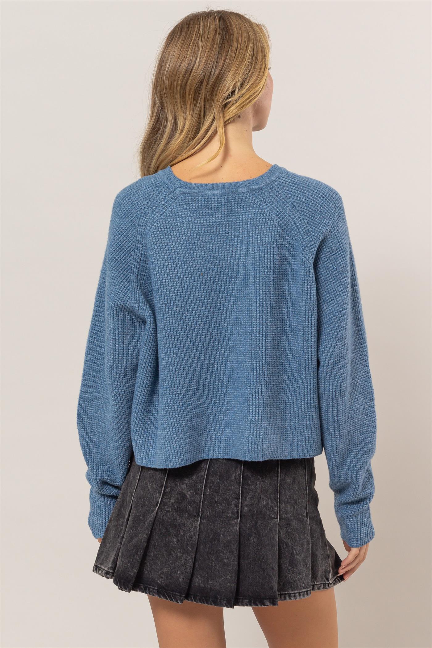 Blue Knit Sweater