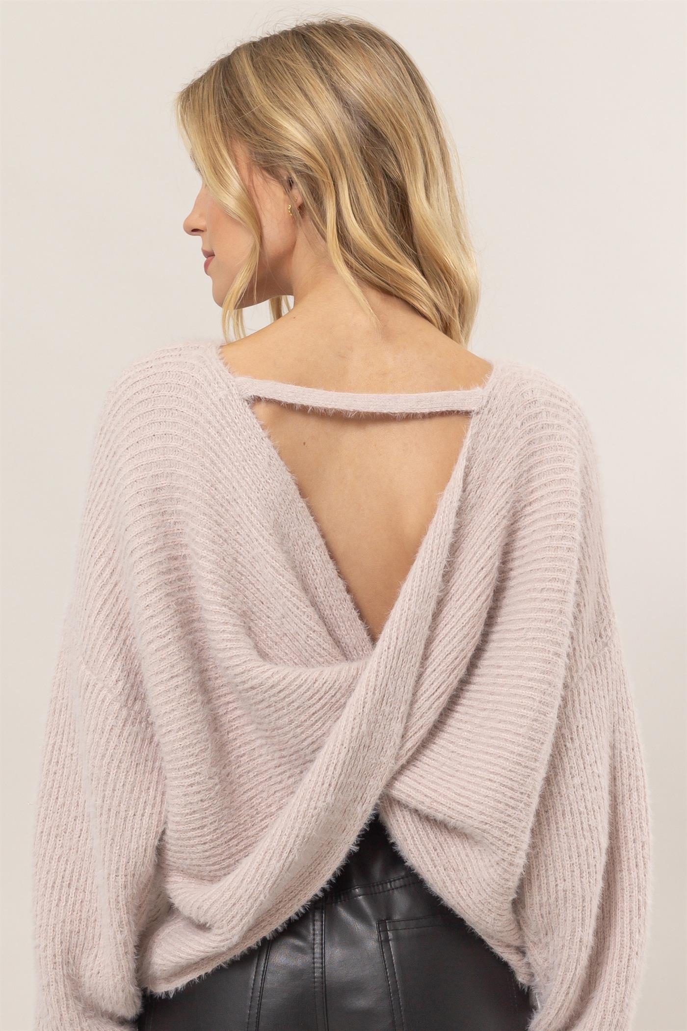 Violet Backless Sweater