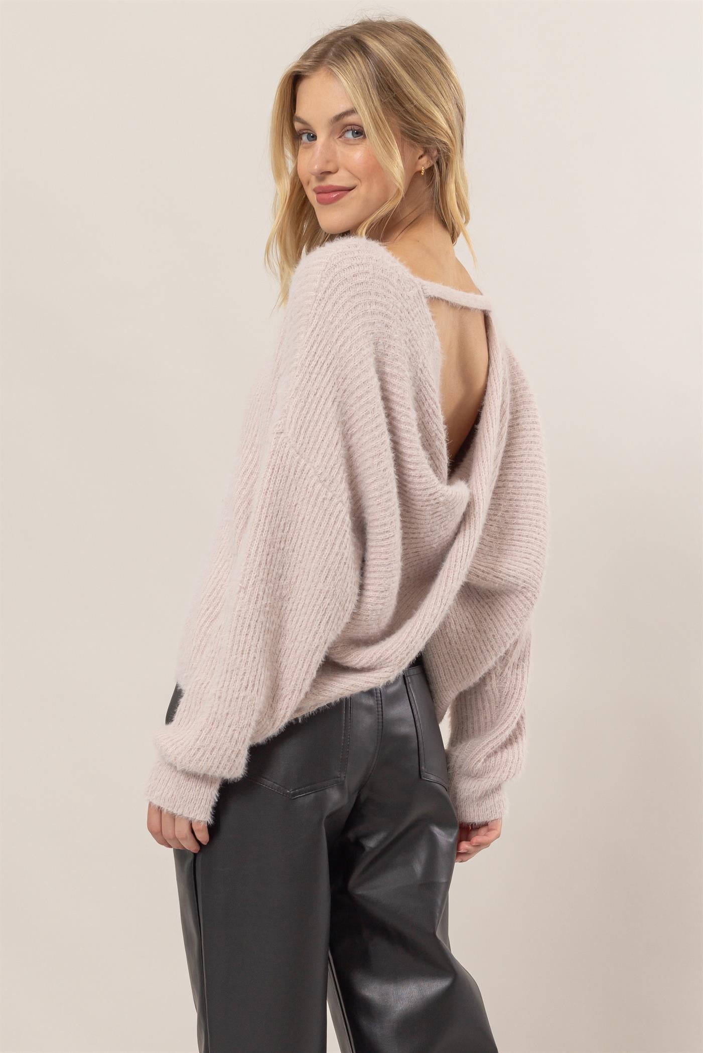 Violet Backless Sweater