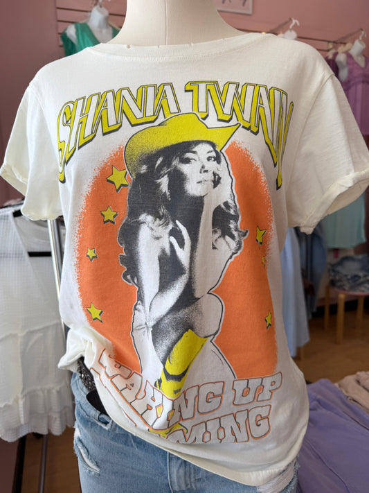 White Shania Twain Tee