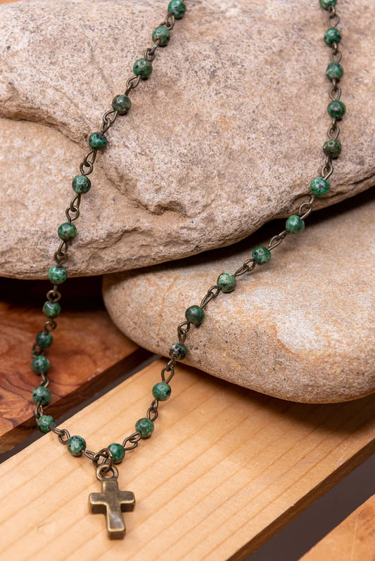 African Turquoise Phoebe Necklace