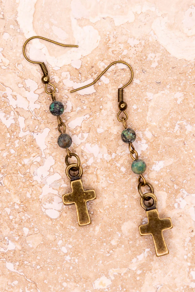 African Turquoise Phoebe Earrings