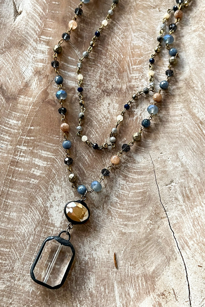 Denim Micah Necklace