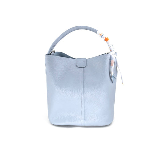 Large Blue Bucket Bag