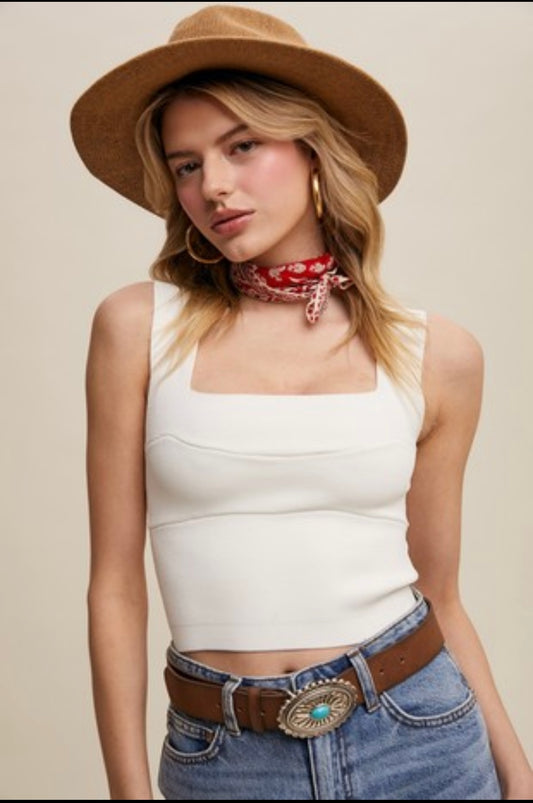 White Brami Tank Top