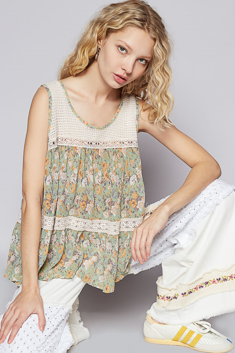 Floral Flowy Tank Top
