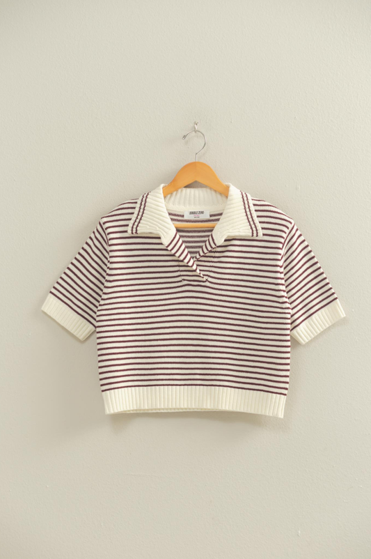 Short Sleeve Sweater Top