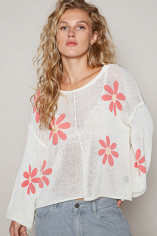 Flower Lightweight Sweater