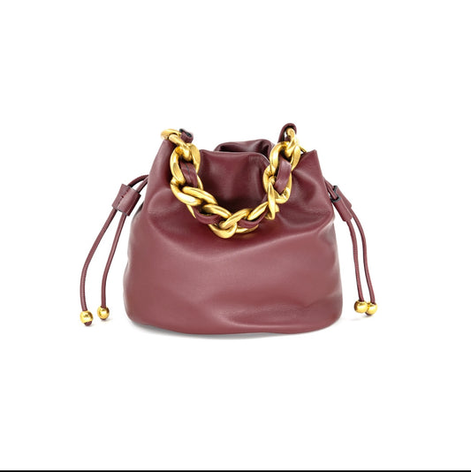Burgundy Cinch Purse