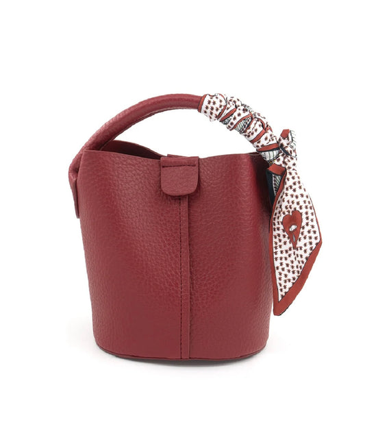 Red Large Bucket Bag