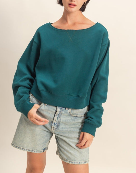 Deep Green Knit Top