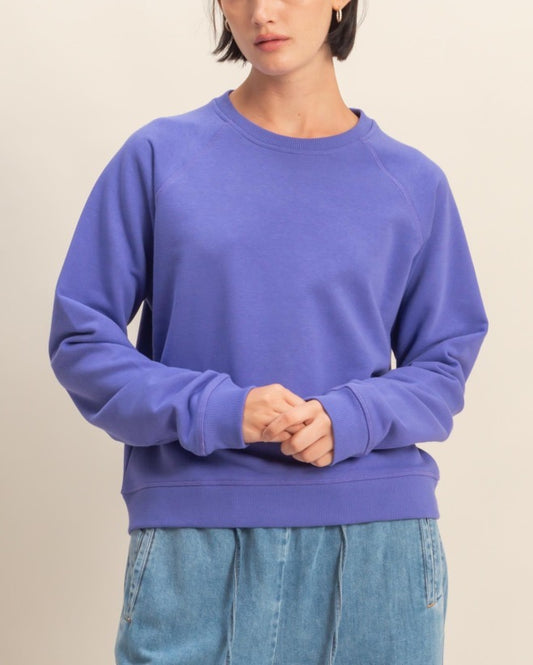 Purple Sweatshirt Top