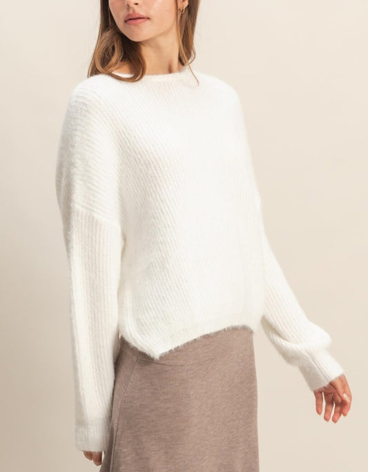 Off White Backless Sweater