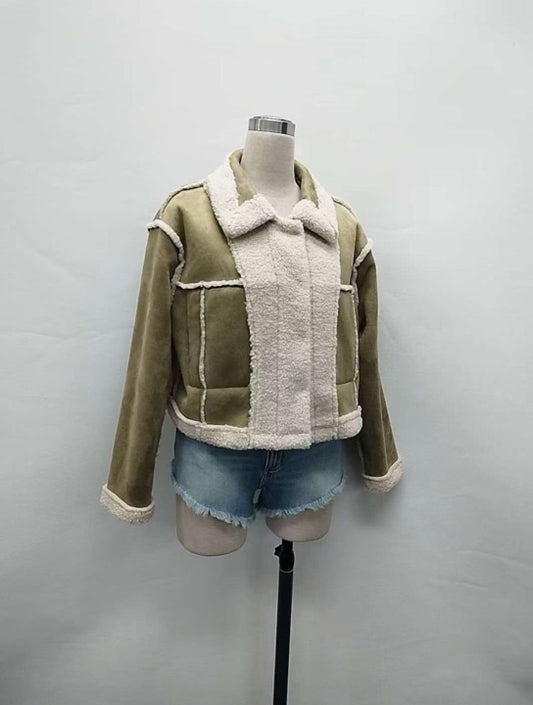 Reversible Olive & Creme Jacket
