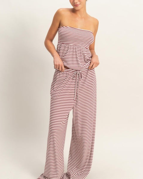 Strapless Striped Top