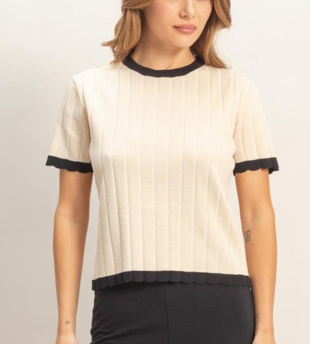 Sweater with Trim