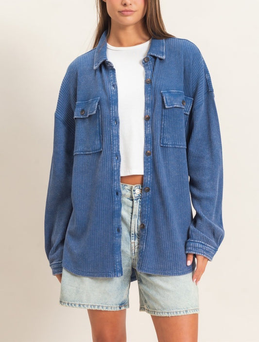 Navy Shacket