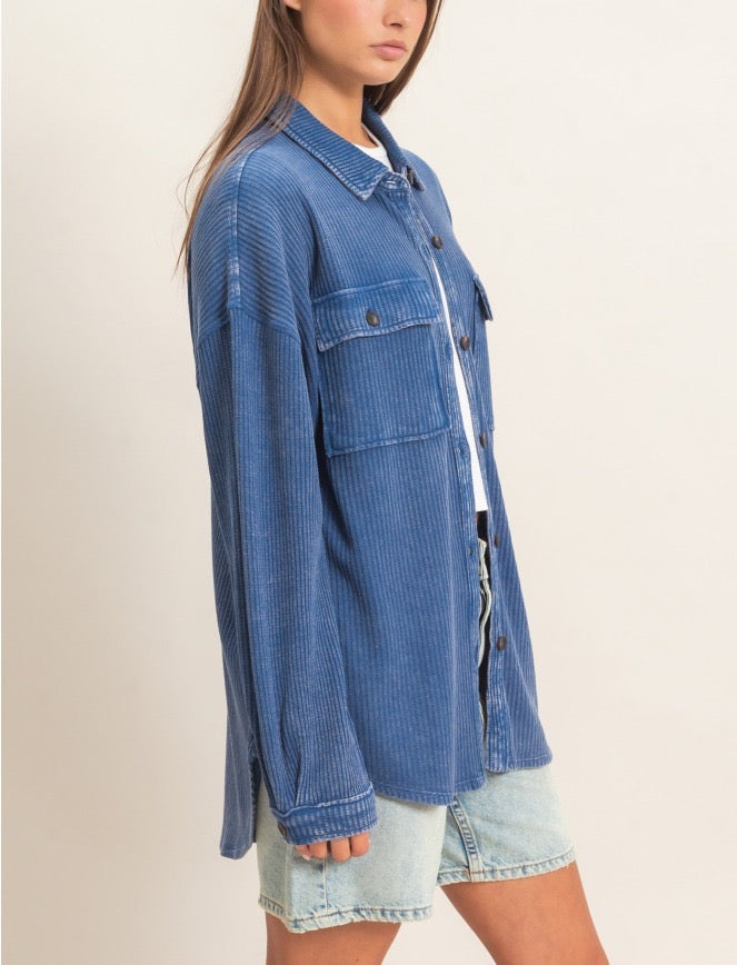 Navy Shacket