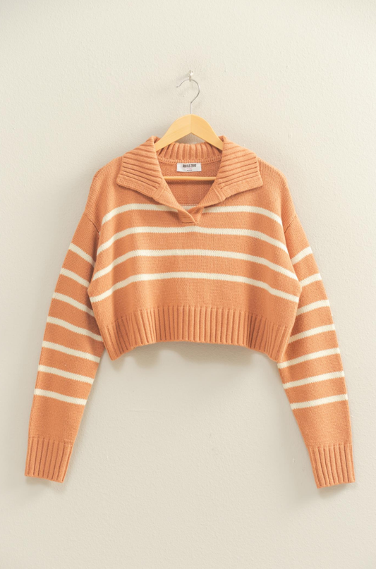 Clay/Cream Sweater