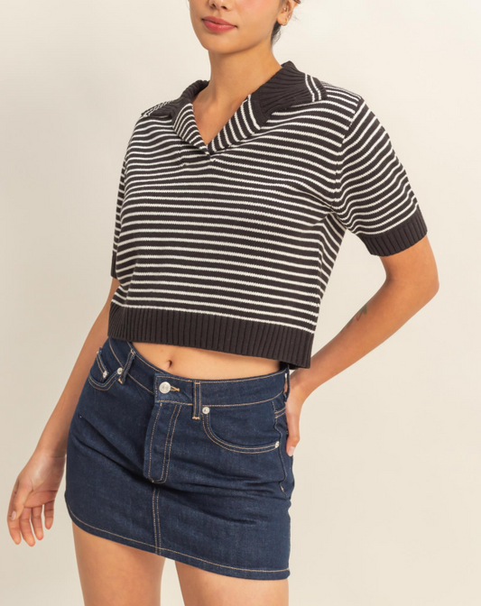 Black/Cream Sweater