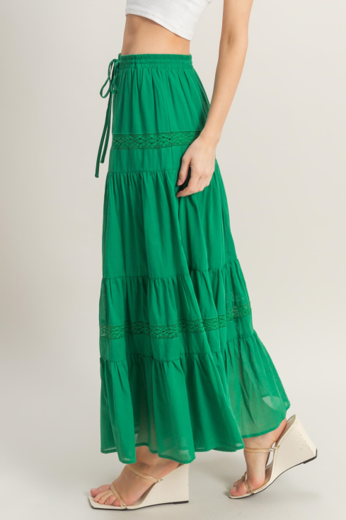 Green Midi Skirt
