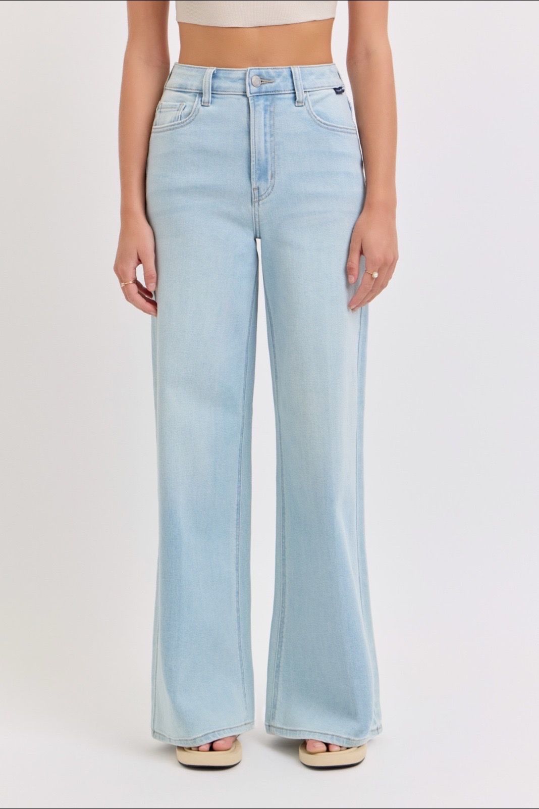 High Rise Wide Leg Denim