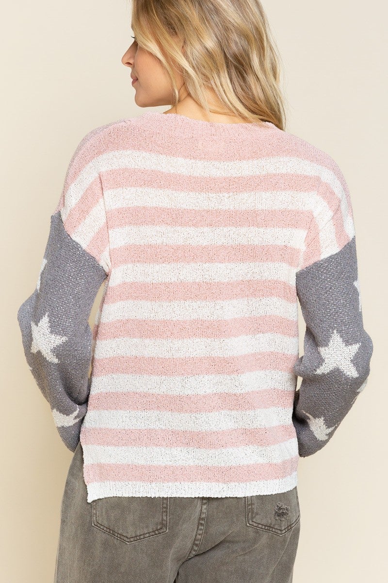 Fallon  Flag Sweater