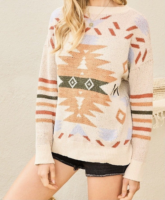 Jennifer Aztec Sweater