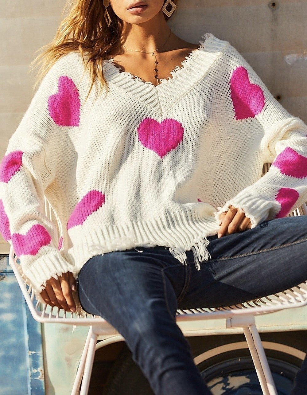 Elsa Heart Sweater