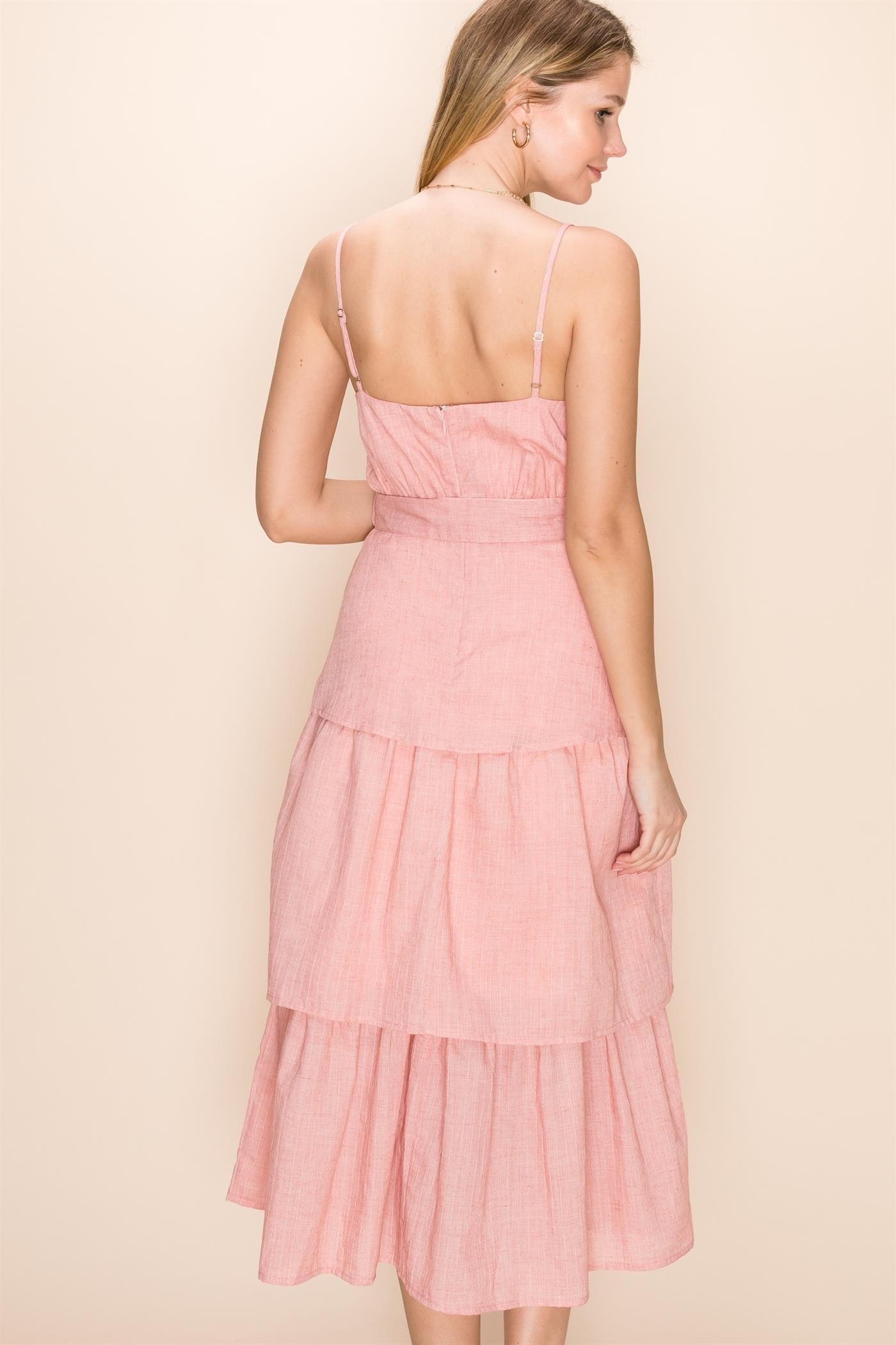 Pink bowed dress